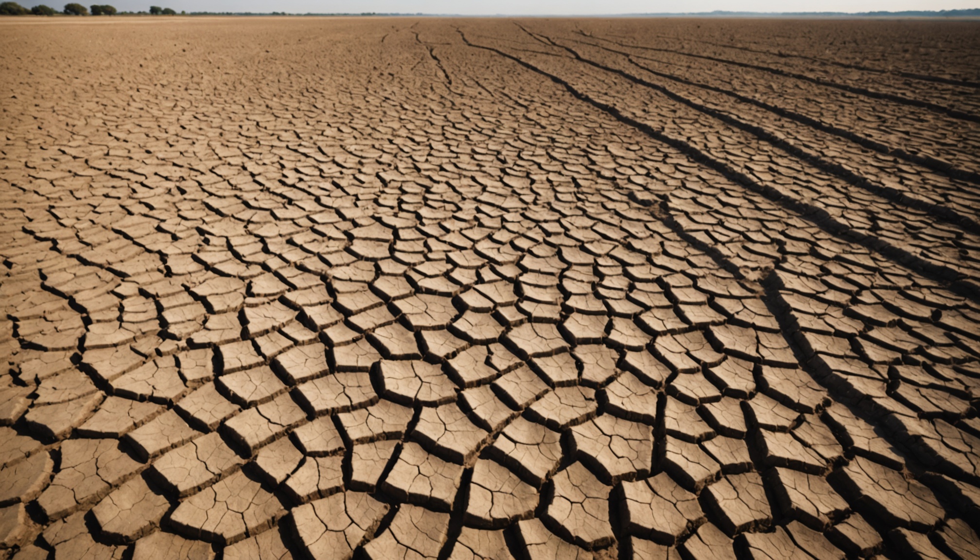 Paysage de sécheresse illustrant le bilan climatique de l'été en France